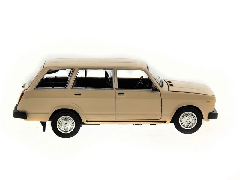 Машина АВТОПАНОРАМА ВАЗ 2104 бежевая,124, инерция, Pull Bаck механизм, вк 101222 cм