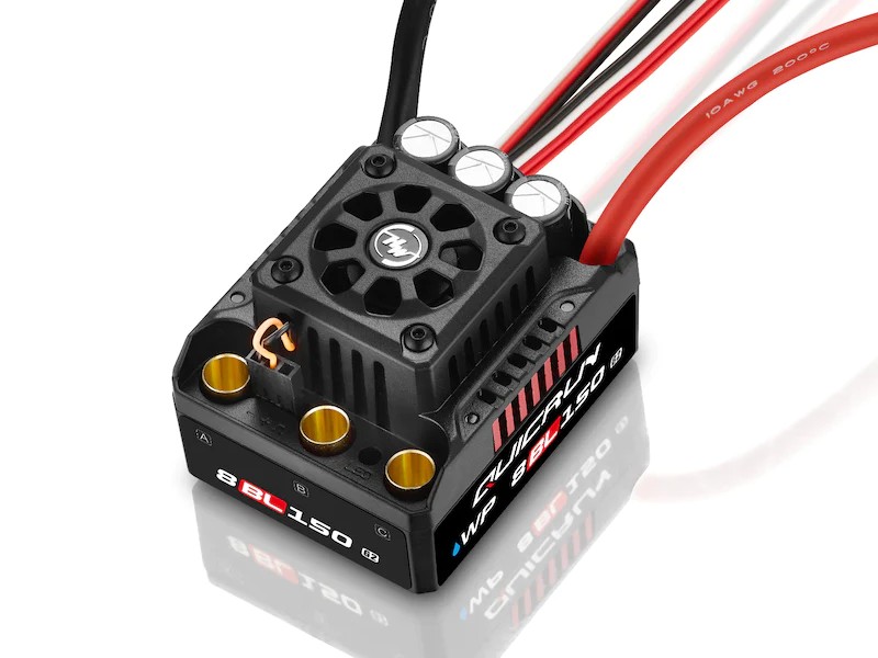 Бесколлекторный бессенсорный регулятор Hobbywing QuicRunWP8BL150G2 150A1080A, 18