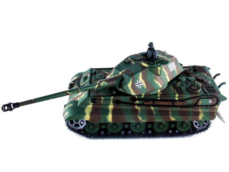 Радиоуправляемый танк Heng Long 116 KingTiger Германия 24G RTR PRO краснокоричневый