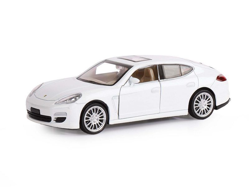 Машина АВТОПАНОРАМА Porsche Panamera S, белый, 132, свет, звук, инерция, вк 17,513,59 см