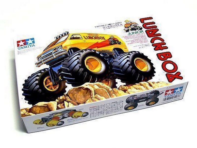 Сборная модель Tamiya Lunch Box Jr, большие колеса, сборка без клея