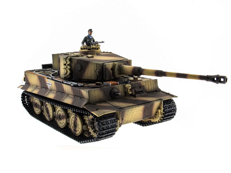 Радиоуправляемый танк Taigen 116 Tiger 1 Германия, поздняя версия 24G RTR летний камуфляж