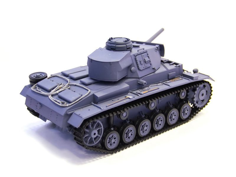 Радиоуправляемый танк Heng Long 116 Panzerkampfwagen III Германия 24G RTR темносерый