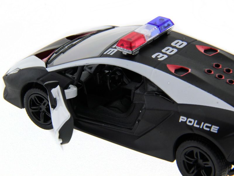 Машина Kinsmart 140 Lamborghini Police Sesto Elemento в асс инерция 112шт бк