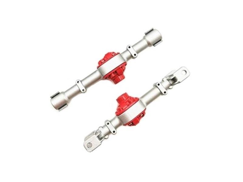 Металлические корпуса переднего и заднего мостов MN MODEL для моделей MN90, MN91 серебристый