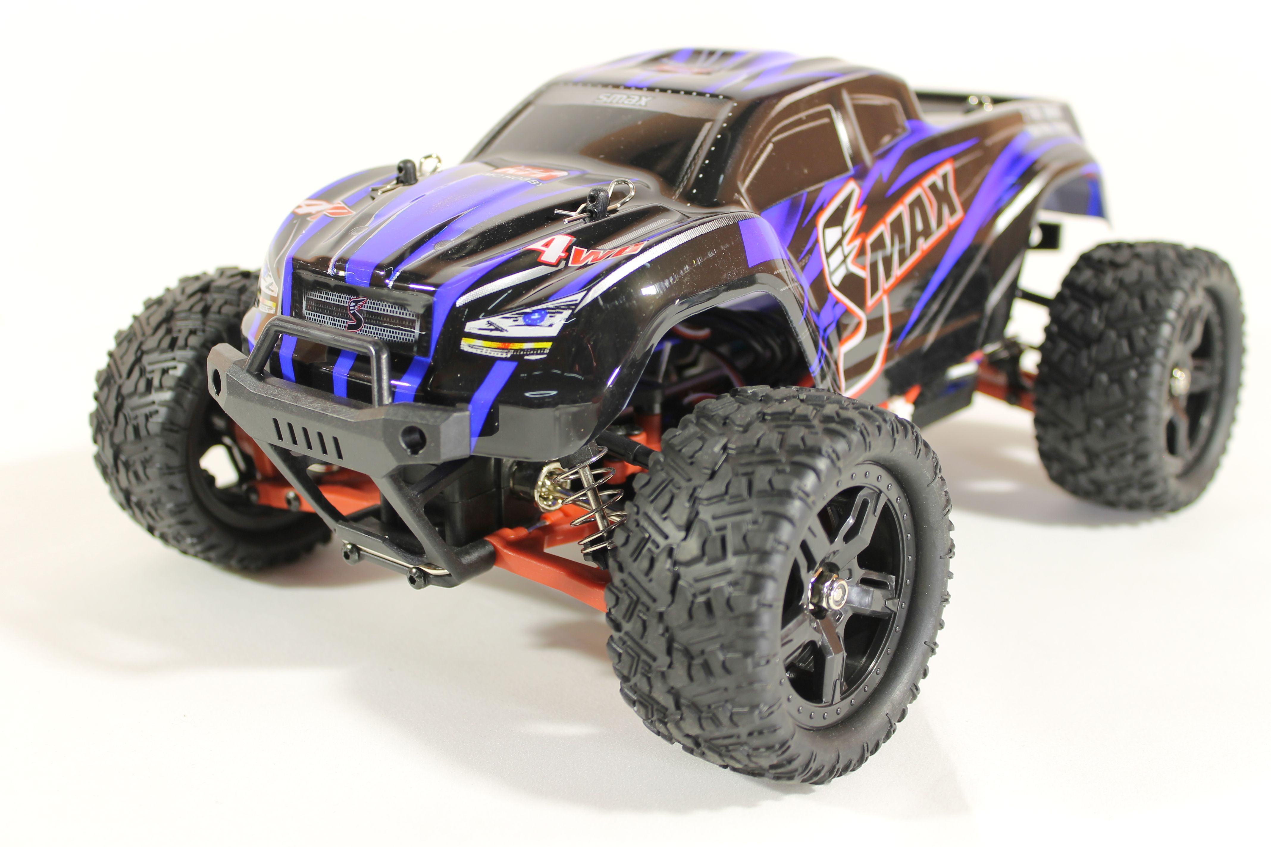 Радиоуправляемый монстр Remo Hobby SMAX Brushless UPGRADE синий 4WD 24G 116 RTR