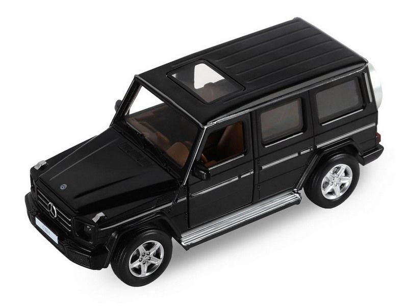 Машина АВТОПАНОРАМА MercedesBenz G350d, черный, 132, свет, звук, инерция, вк 18913,5 см