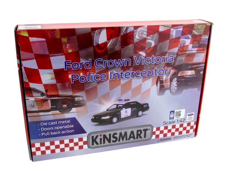 Машина Kinsmart Ford Crown Victoria police инерция 112шт 142 бк