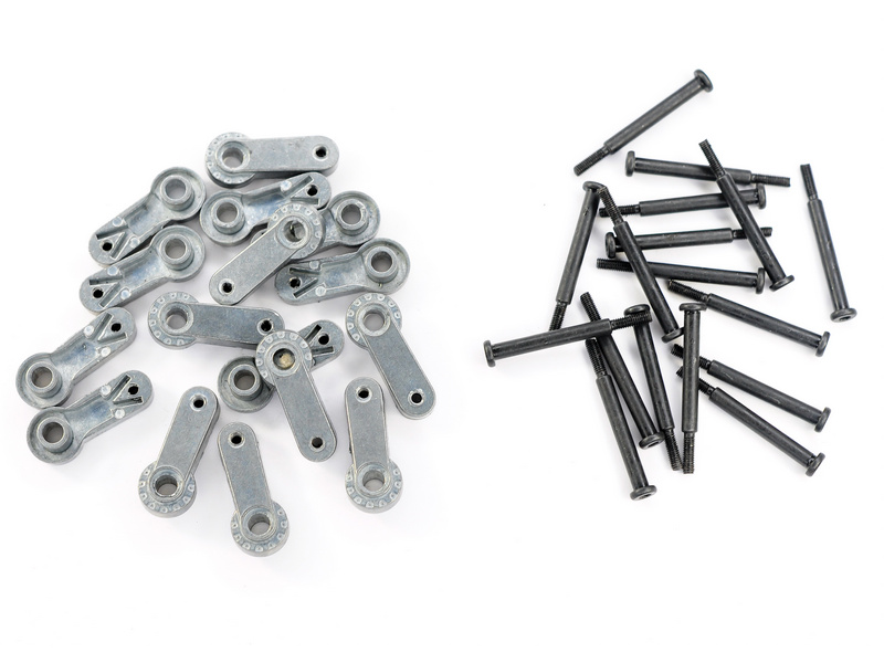 Рычаги подвески с осями для танка Taigen Tiger металл без резьбы