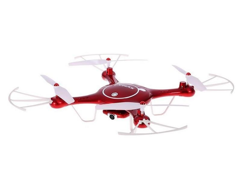 Радиоуправляемый квадрокоптер Syma X5UW с FPV трансляцией WiFi HD, барометр 24G RTF красный