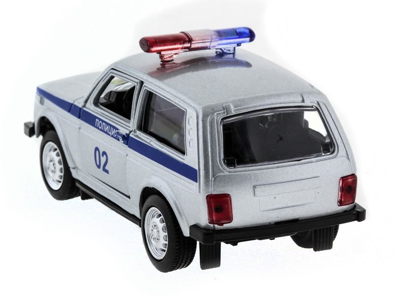 Машина АВТОПАНОРАМА инерц ВАЗ 2121 150, вк 1275,5 см, серебристая