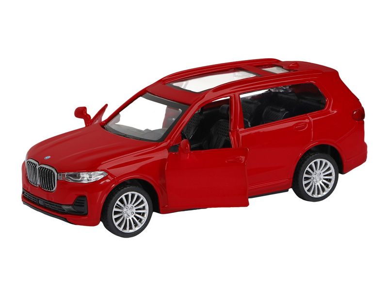 Машина АВТОПАНОРАМА BMW X7, 144, красный металлик, откр двери, вк 17,512,56,5 см