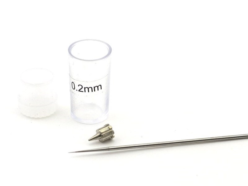 Набор для аэрографа 0,2 мм игла высокопрочная, сопло для JAS118x