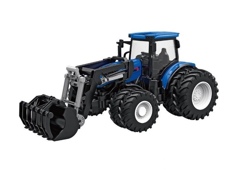 РУ фермерский трактор Korody с фронт погрузчиком, мет кузов, двойные колеса 124 24G 6CH RTR