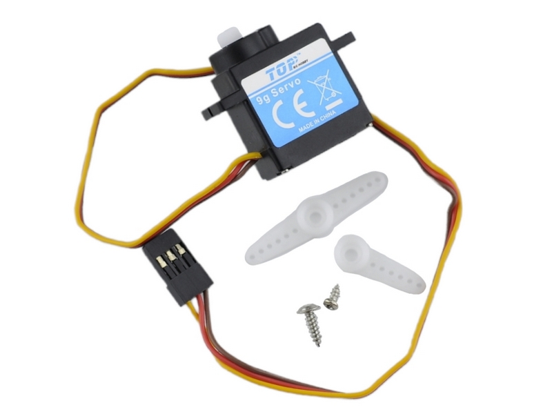 Сервомашинка реверсная 9g для самолета Top RC 500 Class Cessna 182 6СH Flap2, провод 250мм