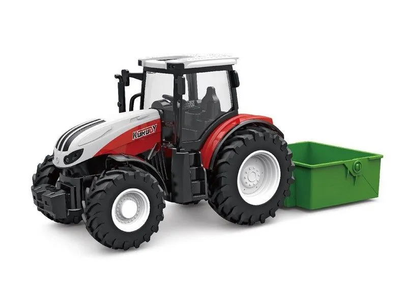 РУ фермерский трактор Korody с самосвальным кузовом, широкие колеса 124 24G 6CH RTR