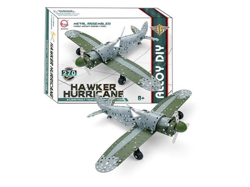 Конструктор металлический KA CHENG QI GCT63 Hawker hurricane 270 деталей