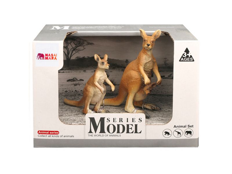 Набор фигурок животных MASAI MARA MM211146 серии Мир диких животных Семья кенгуру, 2 пр