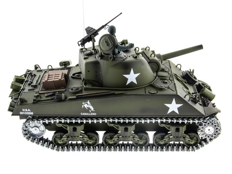 Радиоуправляемый танк Heng Long 116 M4A3 Sherman 24G RTR PRO