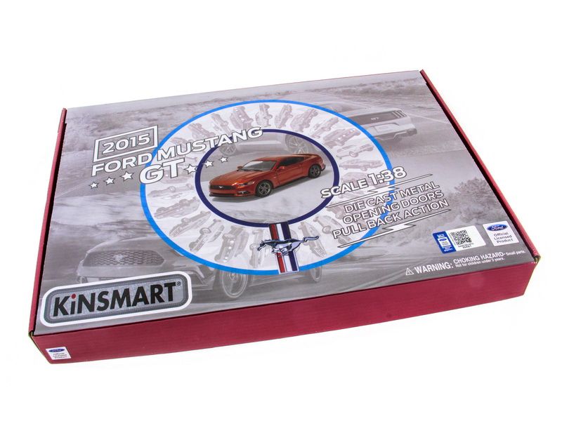 Машина Kinsmart 138 Ford Mustang GT 2015 инерция 112шт бк
