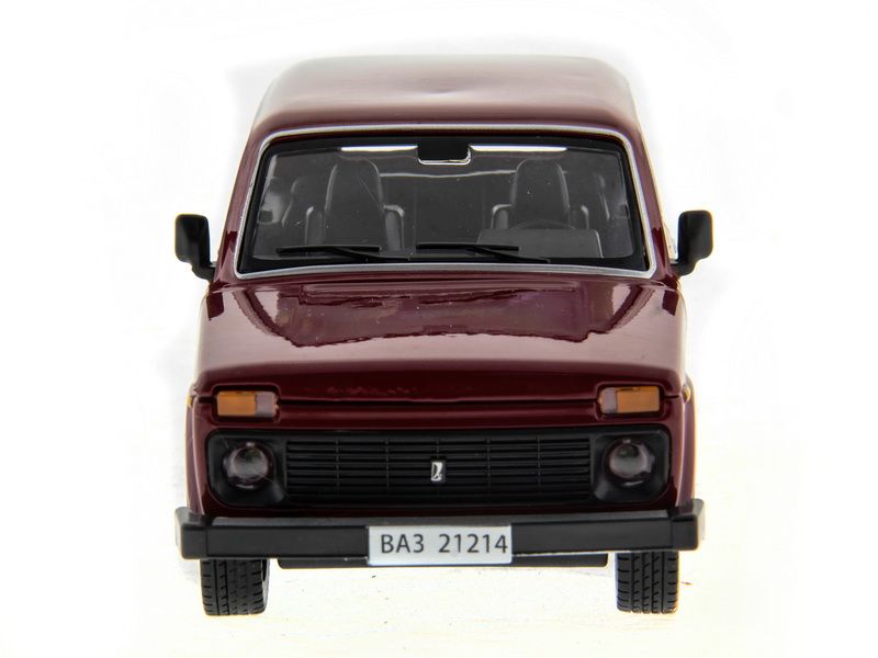 Машина АВТОПАНОРАМА ВАЗ 2121 бордовая,122, инерция, Pull Bаck механизм, вк 101222 cм