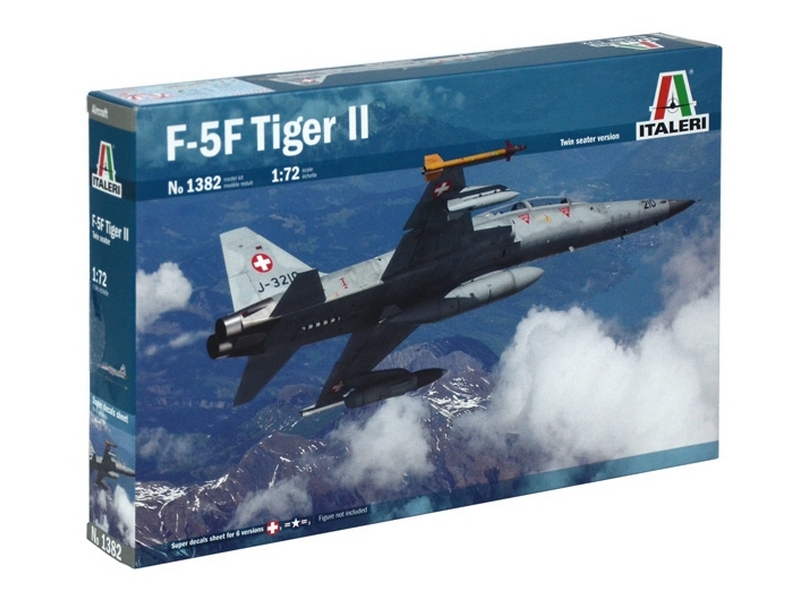 Сборная модель ITALERI 1382ИТ САМОЛЕТ F5 F Twin Seater, 172