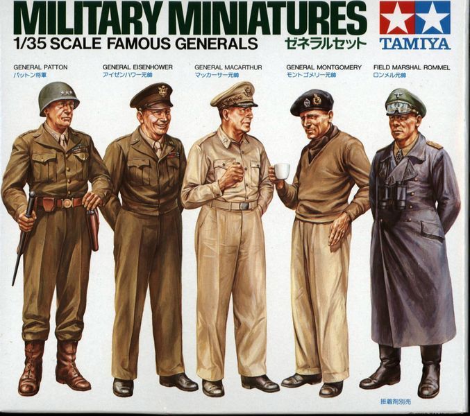Сборная модель Генлы Patton, Eisenhower, Rommel и др 5ф 135