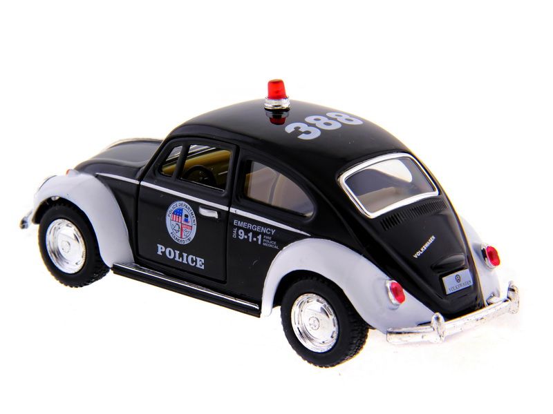 Машина Kinsmart  Volkswagen Classical Beetle Police инерция 112шт 132 бк