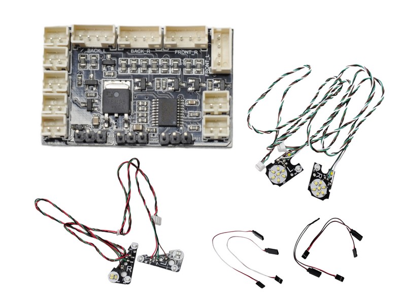 Комплект освещения передние фары, стопсигналы, доп GTPower для TRX4 версия Lite