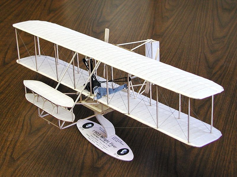 Сборная дермодельСамолет 1903 Wright Flyer Guillows  120