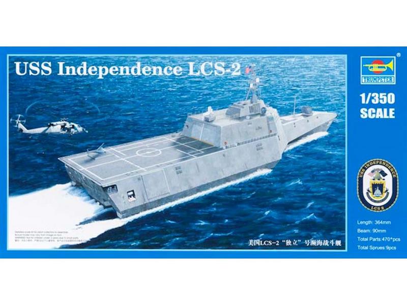 Сборная модель Американский корабльстелз LCS2 Индепенденс 1350, шт