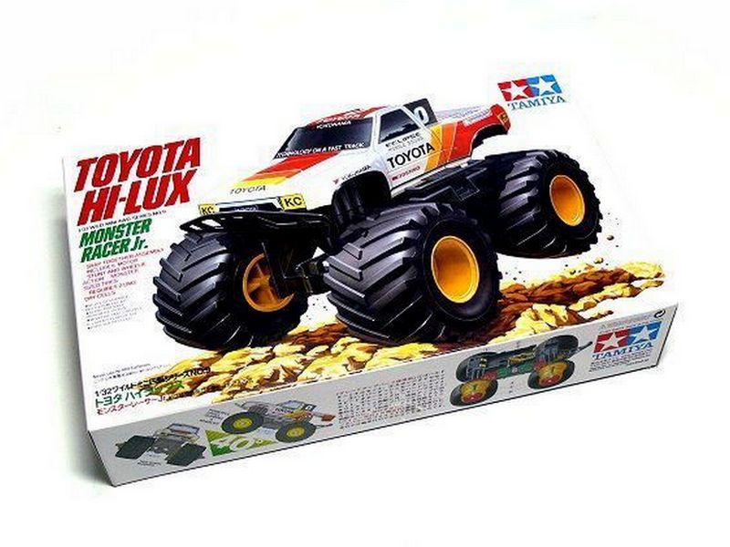 Сборная модель Tamiya Monster Racer Jr, большие колеса, сборка без клея