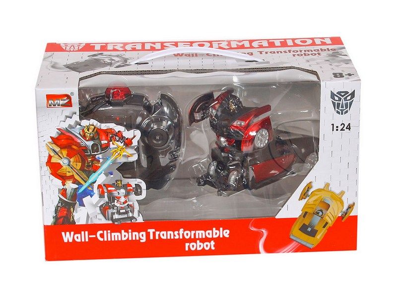 Радиоуправляемый трансформер MZ Bugatti Veyron 2815X 124 ездит по стенам  акб и зу