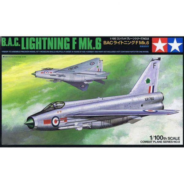 Сборная модель Самолёт BAC Lightning FMk6 1100, шт
