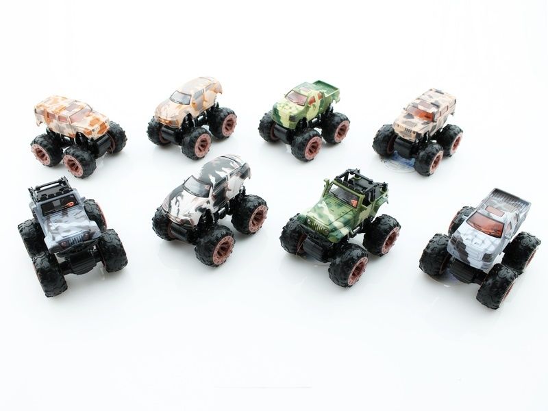 Машина инерционная KLX50021 Bigfoot Military 4WD в асс, 8 шткор