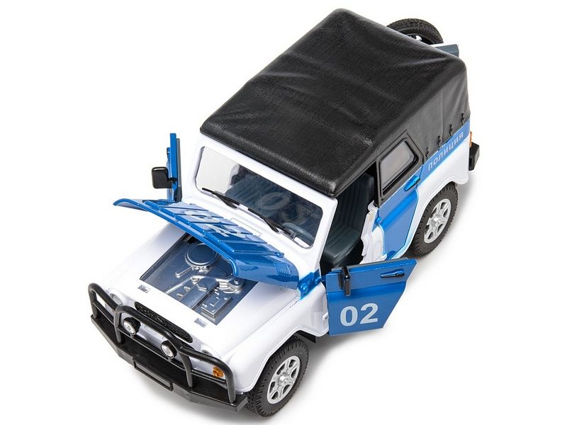 Машина АВТОПАНОРАМА УАЗ469 124 вк 221211 см, белосиний