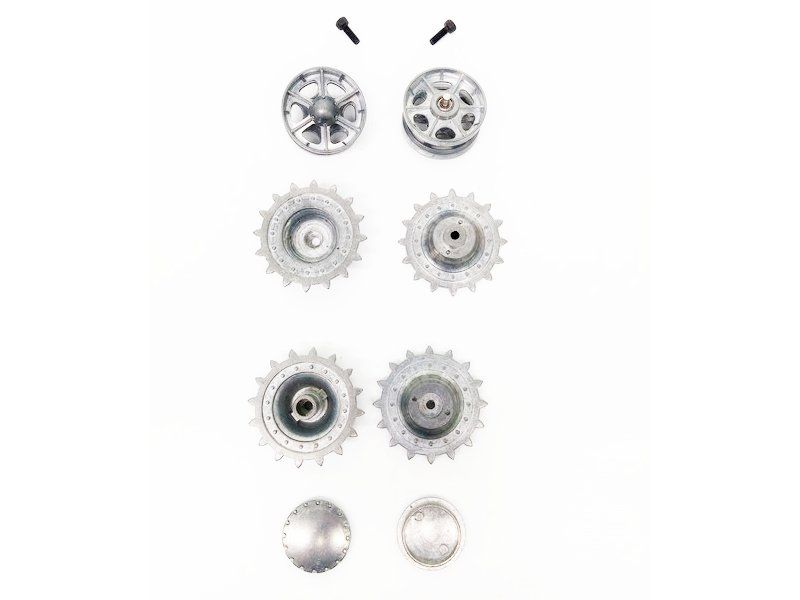 Ведущая звездочка 2 шт и ленивец 2 штуки для танка КВ1 и КВ2 металл