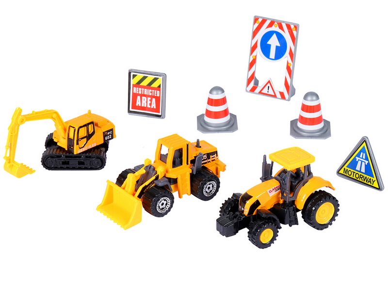 Набор металлических машинок AUTODRIVE JB0403977 Строительная техника 3шт, вк 2317,54см