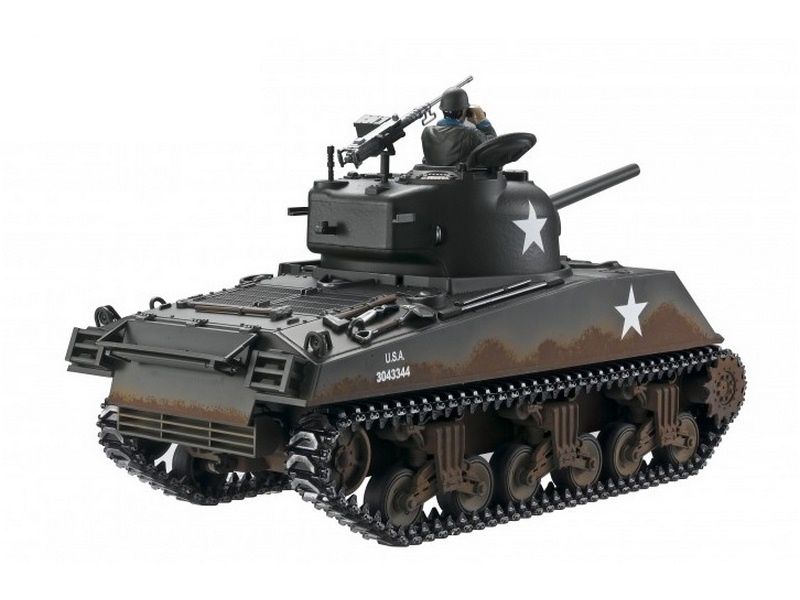 Радиоуправляемый танк Torro Sherman M4A3, 116 24G, ИКпушка, деревянная коробка