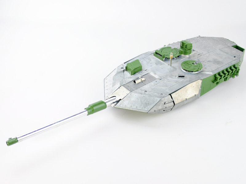 Металлическая башня для танка Leopard 2A6 c ИКпушкой и вращением на 360°, неокрашеная