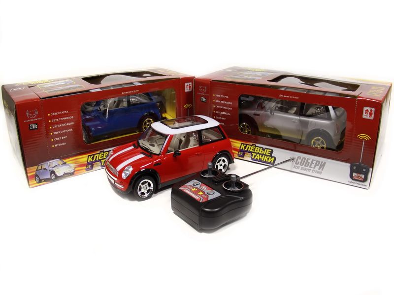 Радиоуправляемая машина HQ Mini Cooper 114 cвет, сигнализация  акб