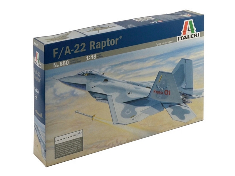 Сборная модель ITALERI 0850ИТ Самолет F22 Raptor, 148