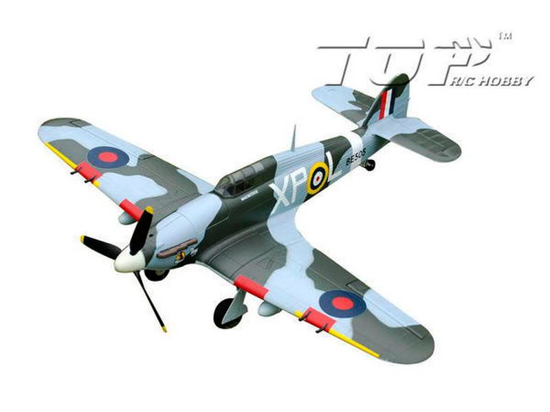 Радиоуправляемый самолет Top RC Hurricane зеленый 750мм 24G 4ch LiPo RTF