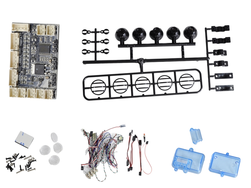 Комплект освещения передние фары, стопсигналы, дополнительные огни GTPower для TRX4