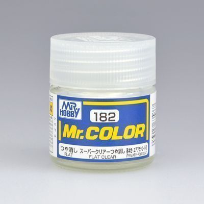 Краска эмаль для пластика тм MRHOBBY  10мл  FLAT CLEAR, шт