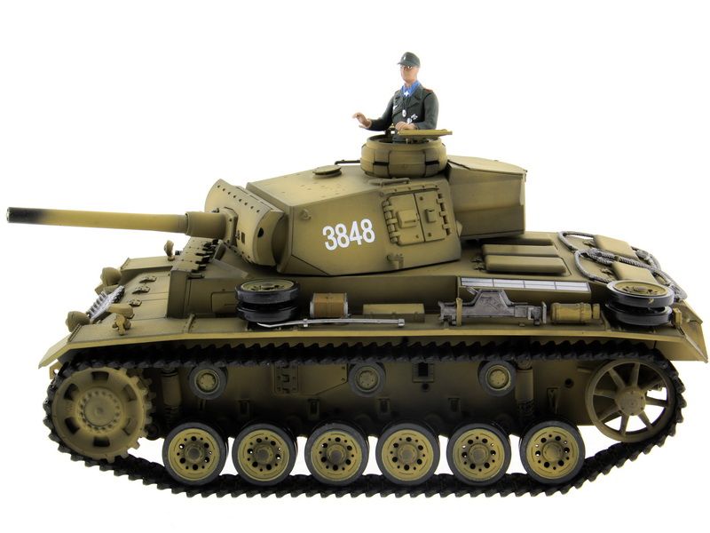 Радиоуправляемый танк Taigen 116 Panzerkampfwagen III Германия PRO для ИК танк боя 24G RTR