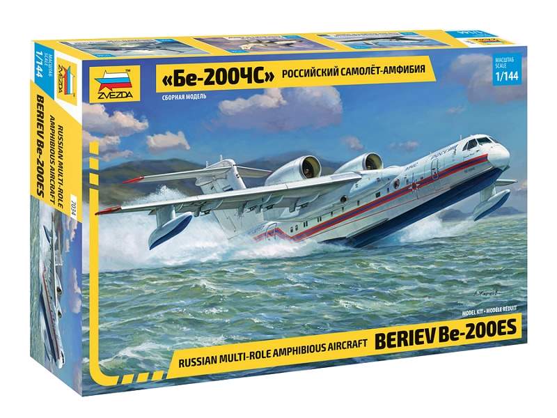 Сборная модель ZVEZDA Российский самолетамфибия Бе200ЧС, 1144