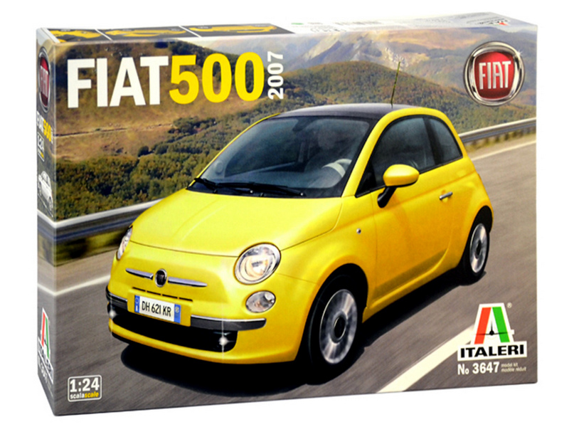 Сборная модель ITALERI 3647ИТ Автомобиль FIAT 500  2007, 124