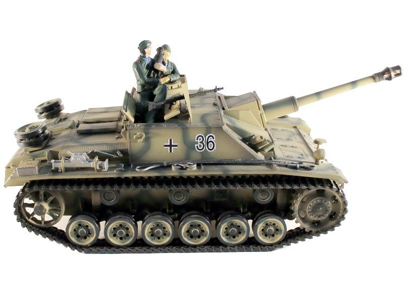Радиоуправляемый танк Taigen 116 SturmgeschutzIIIausfgsdkfz Герм для ИК танк боя 24G RTR