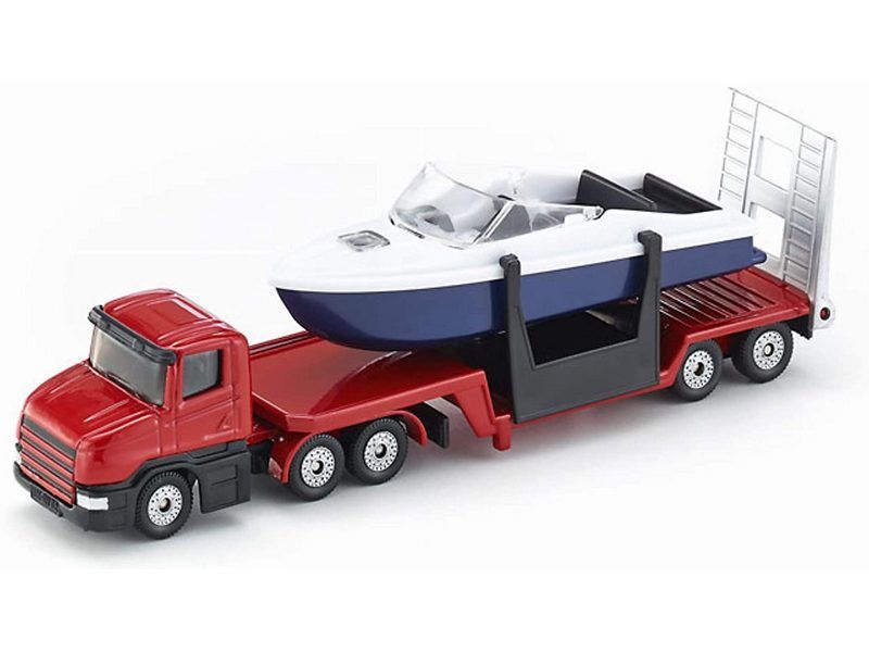 Набор техники Siku 1613 Тягач с катером 155, 163 см